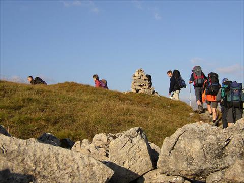 On a trekking tour