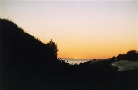 Sunset and dunes