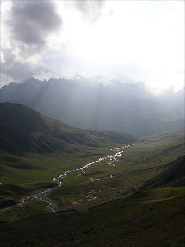 Sunlight through the clouds